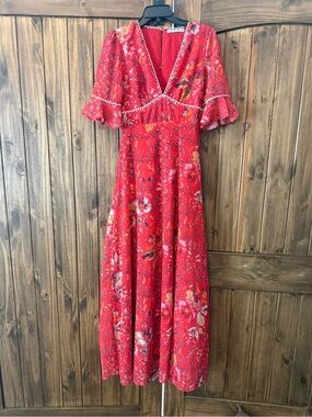 Hope & Ivy red maxi dress